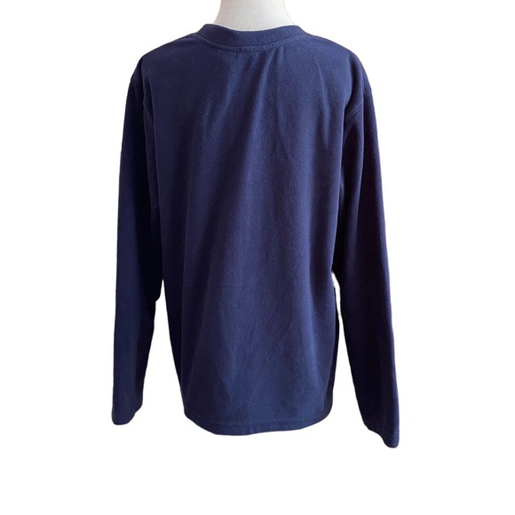 Winnie The Pooh Size LARGE Navy Christmas Mistle toe Fleece Pullover - Picture 4 of 6